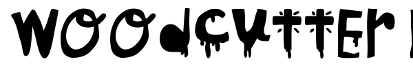Woodcutter Hungry Pig font preview